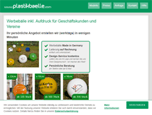 Tablet Screenshot of plastikbaelle.com